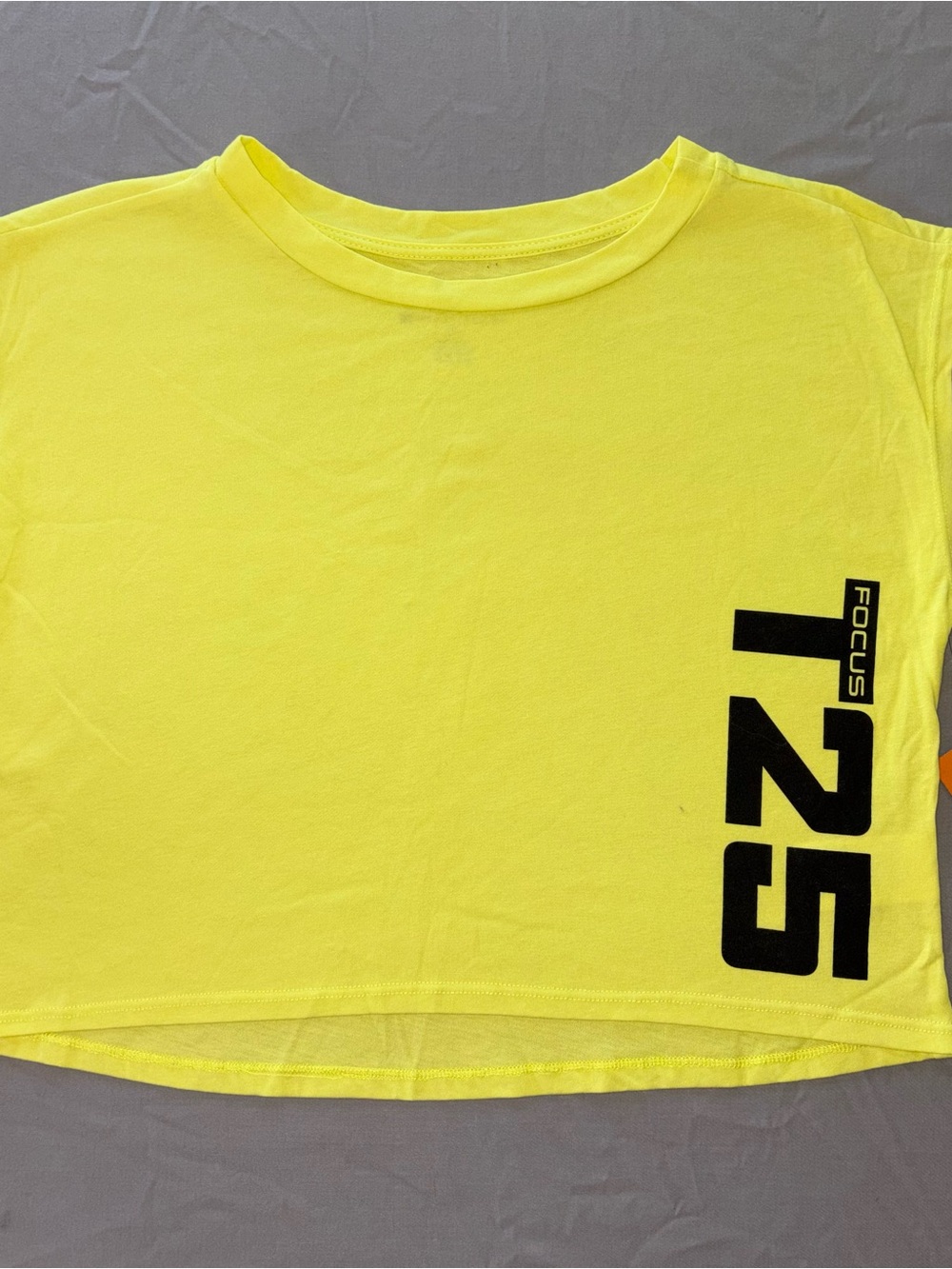 Women’s Beachbody Neon Yellow Crop Tee